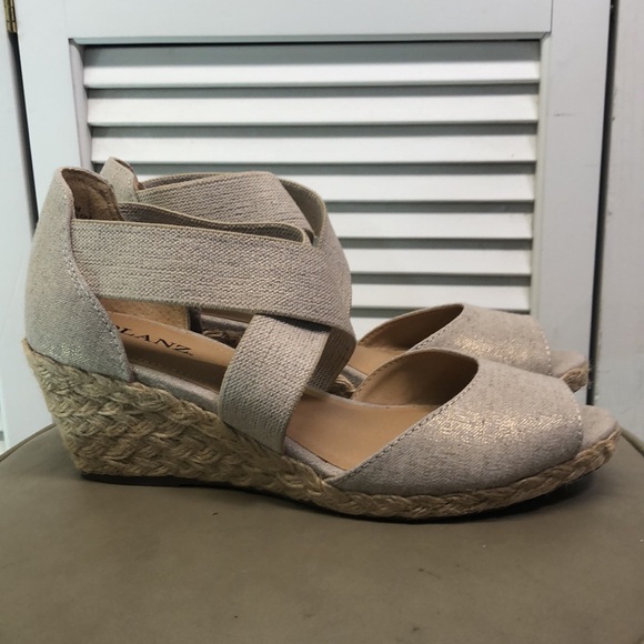 Solanz Helena Jute Espadrilles Wedge Sz 8 - Picture 2 of 10